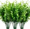 9 Bundles Fake Plants Artificial Boxwood Greenery 63 Stems 0.1"D x 0.1"W x 0.1"H